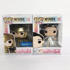 NIB Funko Pop Wonder Woman WW84 Golden Armor 330 & 325